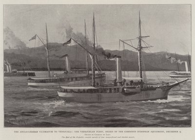 The Anglo-German Ultimatum to Venezuela, the Venezuelan Fleet Seized by the Combined European Squadrons, 9 December by Charles John de Lacy